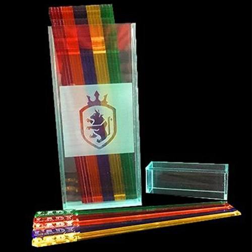 Kit de agitadores de colores de acrílico para bebidas